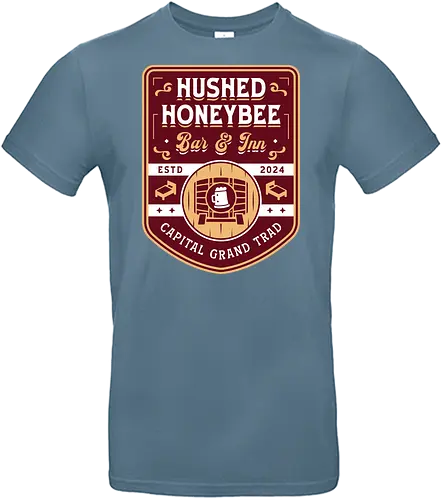Hushed Honeybee Inn Emblem - refantazio, video game, gaming, gamer, strohl, hulkenberg, grius, jrpg, junah, eupha, basilio, louis, grand trad, kingdom of euchronia, gauntlet runner - Standard T-Shirt