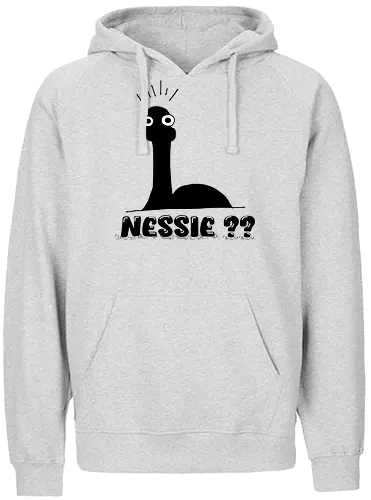Nessie??  - Süßes Ungeheuer von Loch Ness, Nessie, LochNess, Monster, Mythos, Legende, Schottland, Seeungeheuer, süß, Cartoon, geheimnisvoll, minimalistisch, mystisch, Fantasie, Kreatur, Geschenkidee, Kryptid, Kryptozoologie, Fabelwesen, Mythologie, Abenteuer, Loch Ness, Cryptid, Crytpozoology, fantasy, Scotland, cute, kawaii, minimlaism - Fairtrade Hoodie
