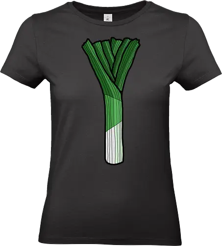Lauch - lauch, comic, comics, comic style, dünn, schwach, dürr, sport, fitness, gym, gesund, gemüse, obst, grün, schwäche, muskeln, power, proteine, sportstudio, muskeln - Standard T-Shirt (Frauen)