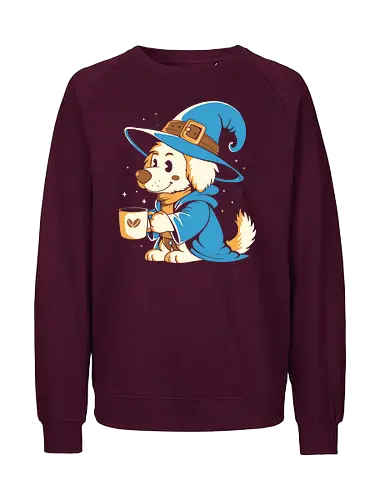 My Magic Coffee - coffee, love coffee, drink, cafeine, dog, pet, magic - Fairtrade Sweatshirt
