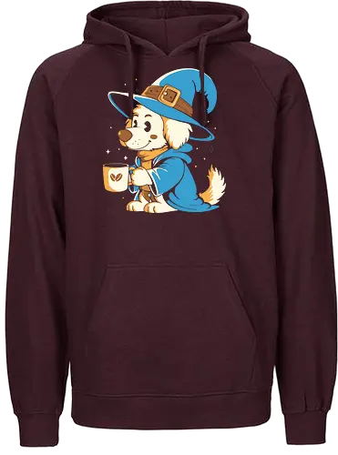 My Magic Coffee - coffee, love coffee, drink, cafeine, dog, pet, magic - Fairtrade Hoodie