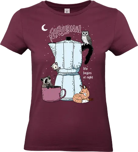 The Nocturnals Secret Power - the nocturnal, nocturnals, coffee, espresso, fox, raccoon, opossum, owl - Standard T-Shirt (Frauen)