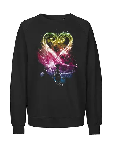 A path to the stars -rainbow version - Kingdom, gaming, gamer, pop culture, sora, keyblade - Fairtrade Sweatshirt