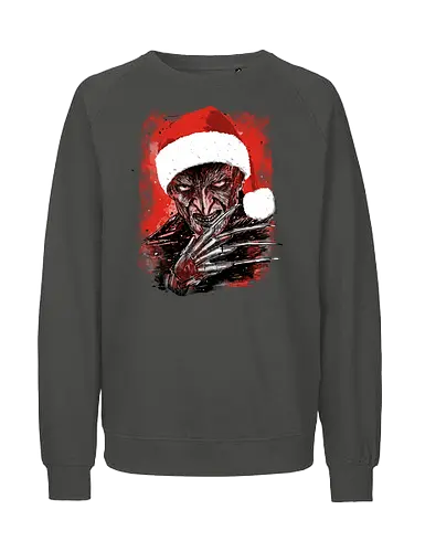 I wish you a Freddy christmas - Freddy Krueger, nightmare on elm street, movie, horror, christmas, spooky - Fairtrade Sweatshirt