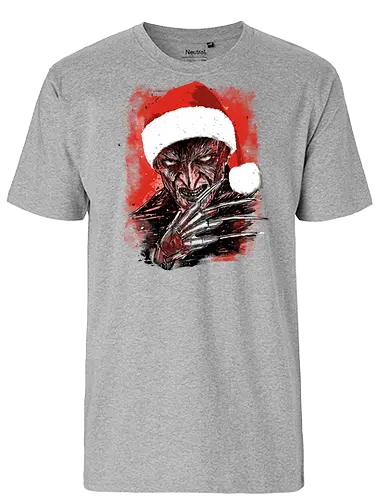 I wish you a Freddy christmas - Freddy Krueger, nightmare on elm street, movie, horror, christmas, spooky - Fairtrade T-Shirt