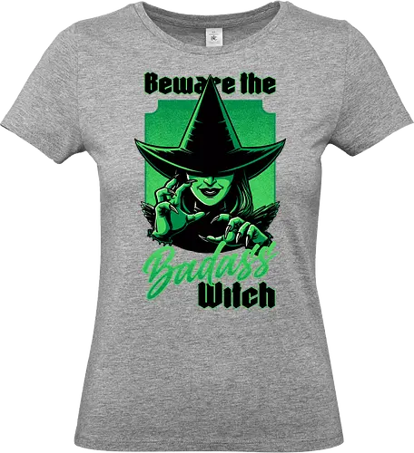 Beware Green Witch - Wicked, Wicked Witch Of The West, Wicked Witch, Elphaba, Glinda, Wizard Of Oz, Wizard, Witch, Classic, Cult Classic, Cult, Cult Films, Movie, Book, Play, Movie Theater, Theater, Retro, Retro Vintage, Vintage, Fantasy, Adventure, Music, Musical, Green - Standard T-Shirt (Frauen)
