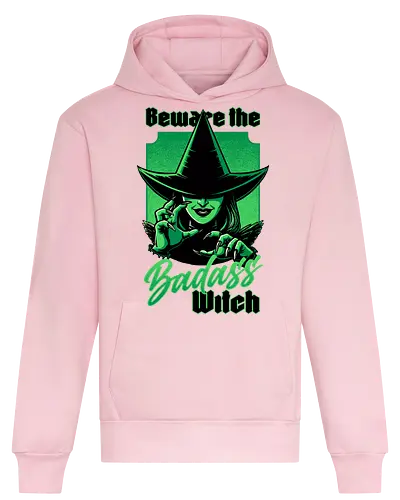 Beware Green Witch - Wicked, Wicked Witch Of The West, Wicked Witch, Elphaba, Glinda, Wizard Of Oz, Wizard, Witch, Classic, Cult Classic, Cult, Cult Films, Movie, Book, Play, Movie Theater, Theater, Retro, Retro Vintage, Vintage, Fantasy, Adventure, Music, Musical, Green - Heavyweight Hoodie
