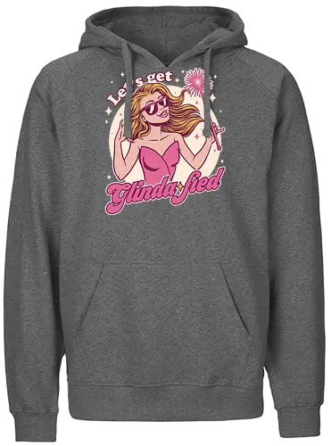 Glamour Pink Witch - Wicked, Wicked Witch Of The West, Wicked Witch, Elphaba, Glinda, Wizard Of Oz, Wizard, Witch, Classic, Cult Classic, Cult, Cult Films, Movie, Book, Play, Movie Theater, Theater, Retro, Retro Vintage, Vintage, Fantasy, Adventure, Music, Musical, Pink - Fairtrade Hoodie