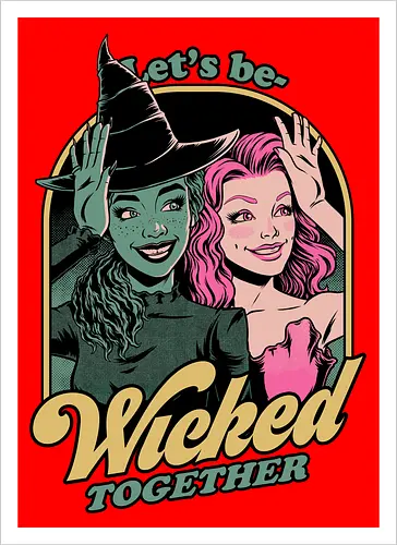 Green and Pink Witches