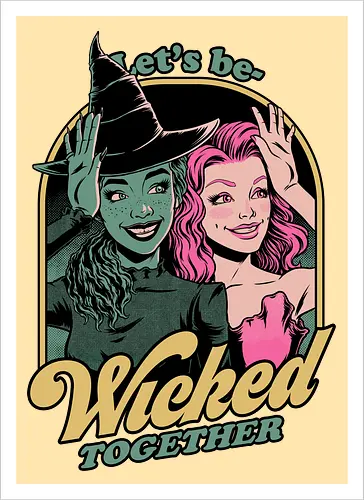 Green and Pink Witches