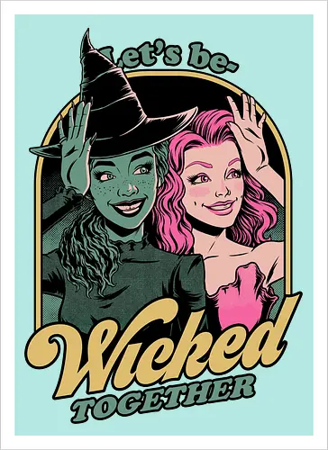 Green and Pink Witches