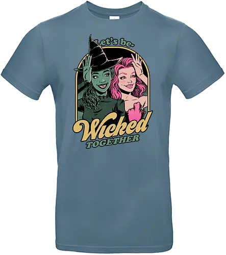 Green and Pink Witches - Wicked, Wicked Witch Of The West, Wicked Witch, Elphaba, Glinda, Wizard Of Oz, Wizard, Witch, witches, Classic, Cult Classic, Cult, Cult Films, Movie, Book, Play, Movie Theater, Theater, Retro, Retro Vintage, Vintage, Fantasy, Adventure, Music, Musical, Pink, green - Standard T-Shirt