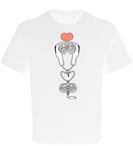 Earbuds Tangled In Love (Verliebte verknotete Ohrhörer)