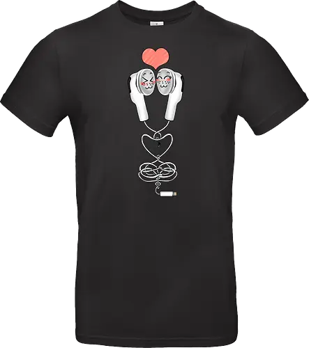 Earbuds Tangled In Love (Verliebte verknotete Ohrhörer)