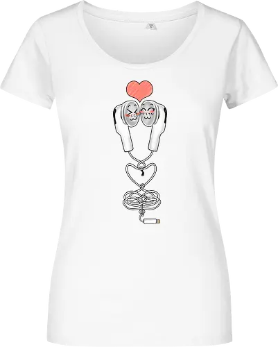 Earbuds Tangled In Love (Verliebte verknotete Ohrhörer)