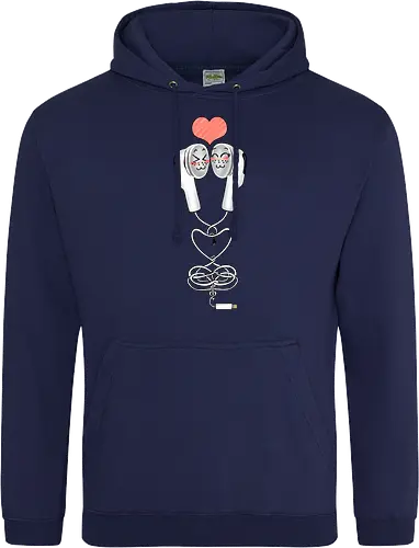 Earbuds Tangled In Love (Verliebte verknotete Ohrhörer)
