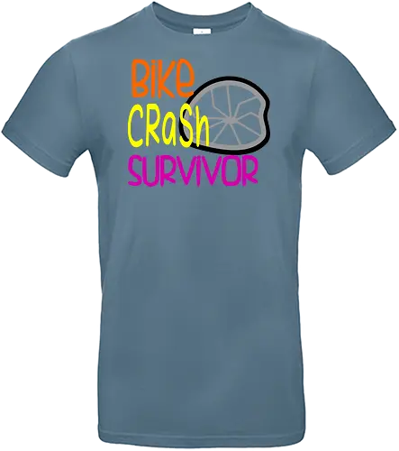 Bike Crash Survivor (Fahrradunfall-Überlebender) - Fahrrad, Unfall, Überlebender, Humor, lustig, Mountainbike, Radfahren, Outdoor, Abenteuer, Sport, Resilienz, Design, Sturz, Lachen, Radfahrer, Berge, Natur, Fahrradfahrer, Motivation, Durchhaltevermögen - Standard T-Shirt