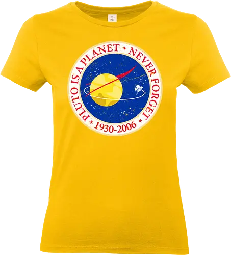 Pluto is a planet - pluto, planets, solar system, galaxy, retro, vintage - Standard T-Shirt (Frauen)