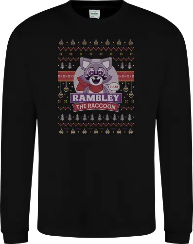 Rambley Raccoon Ugly Sweater