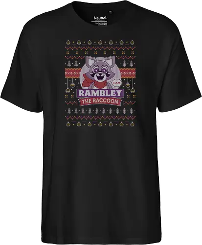 Rambley Raccoon Ugly Sweater