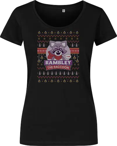 Rambley Raccoon Ugly Sweater