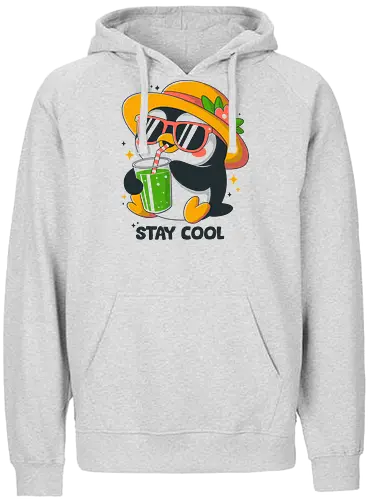 Stay Cool - funny, fun, cute, happy, pet - Fairtrade Hoodie