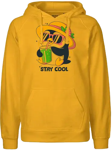 Stay Cool - funny, fun, cute, happy, pet - Fairtrade Hoodie