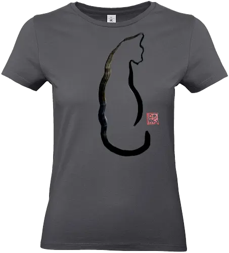 line cat - cat, sumie, japan - Standard T-Shirt (Frauen)