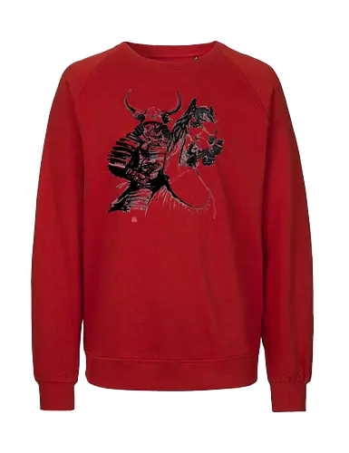 samurai horse - samurai, sumie, japan, horse - Fairtrade Sweatshirt