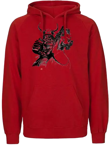 samurai horse - samurai, sumie, japan, horse - Fairtrade Hoodie