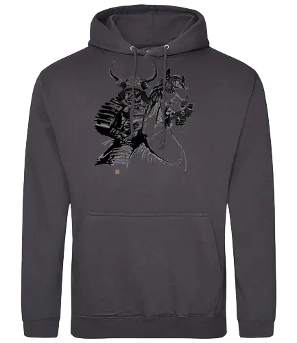 samurai horse - samurai, sumie, japan, horse - Standard Hoodie