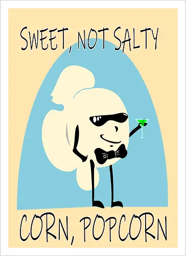 Sweet, Not Salty - Corn, Popcorn (Süß, nicht salzig)