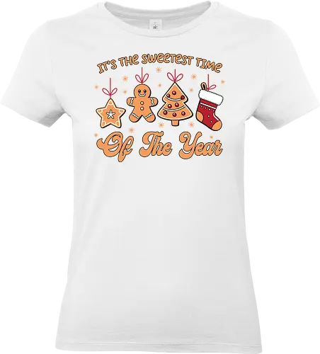 It's the sweetest time of the year - christmas, holiday, gingerbread, festive, stocking, snowflakes, tree, sweet, decoration - Standard T-Shirt (Frauen)