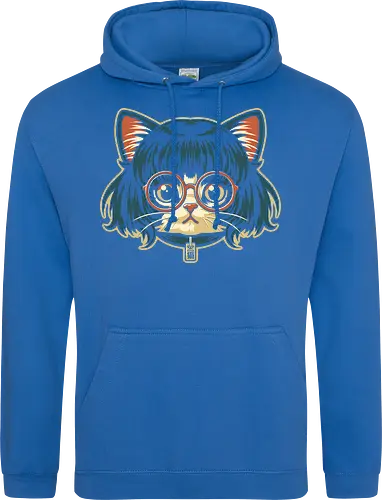 Cute Bob Hair Cat wear Sunglasses