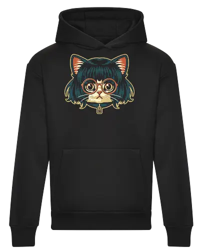 Cute Bob Hair Cat wear Sunglasses