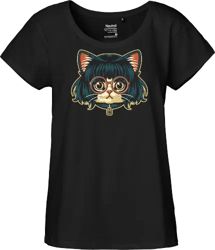 Cute Bob Hair Cat wear Sunglasses