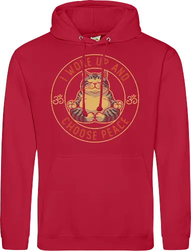 I Woke Up and Choose Peace - Yoga Cat