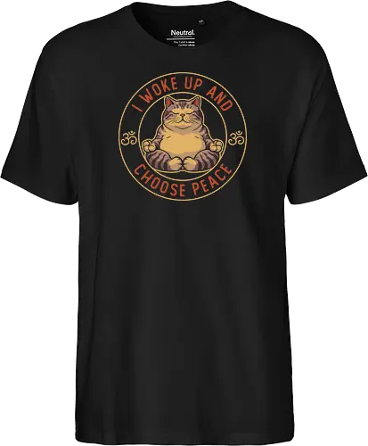 I Woke Up and Choose Peace - Yoga Cat