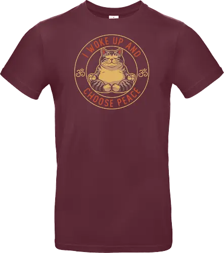 I Woke Up and Choose Peace - Yoga Cat