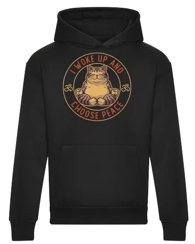 I Woke Up and Choose Peace - Yoga Cat