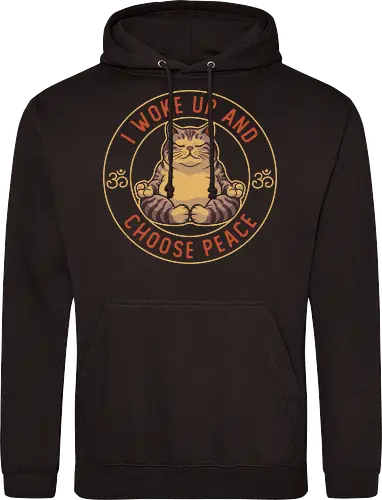 I Woke Up and Choose Peace - Yoga Cat