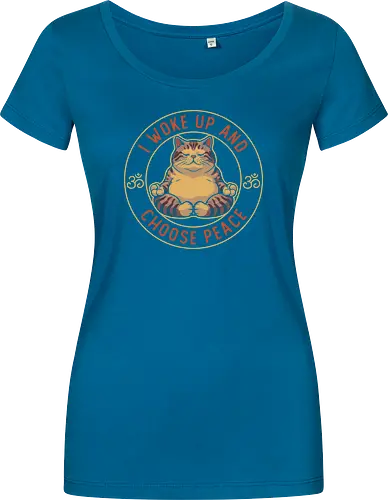 I Woke Up and Choose Peace - Yoga Cat
