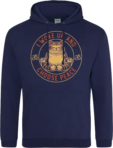 I Woke Up and Choose Peace - Yoga Cat
