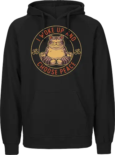 I Woke Up and Choose Peace - Yoga Cat