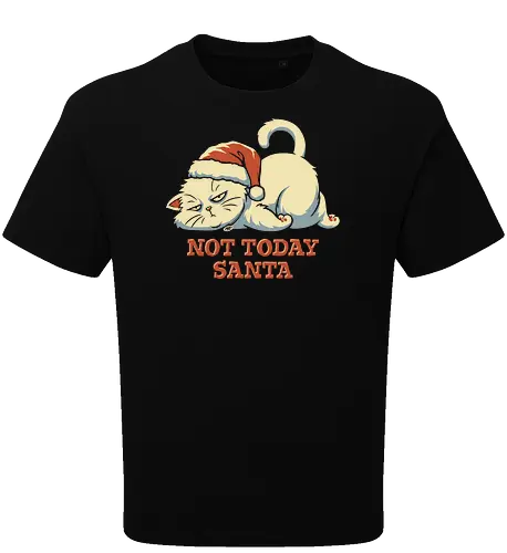 Not Today Santa - Lazy Christmas Cat 
