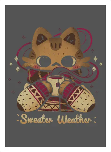 Cute Sweater Weather Cat