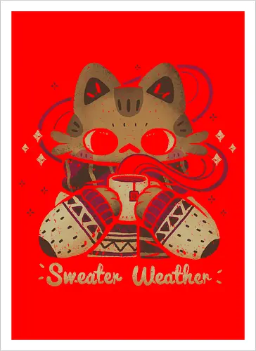 Cute Sweater Weather Cat