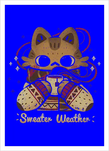 Cute Sweater Weather Cat