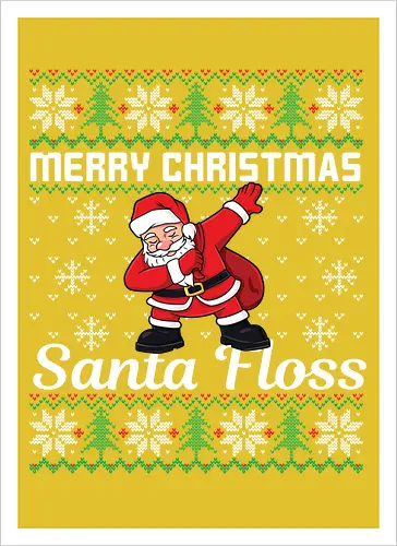 Merry Christmas and  Santa Floss