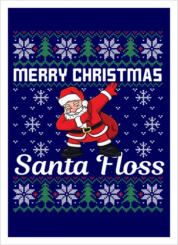 Merry Christmas and  Santa Floss